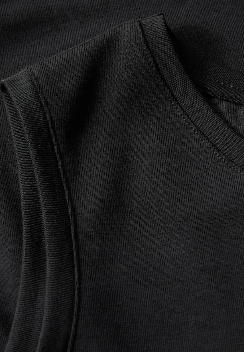 Street One Kleider*Jersey-Kleid mit Volants Black