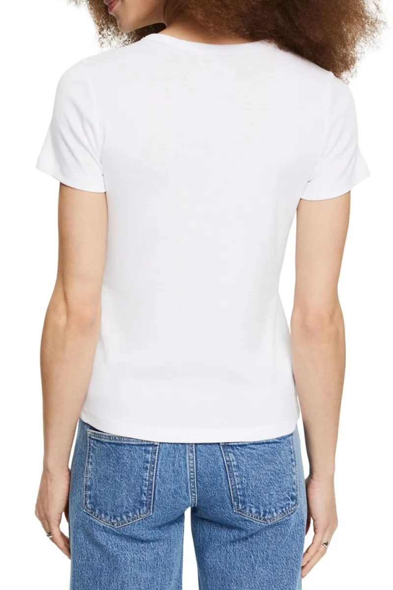 Esprit Shirts*Jersey-Shirt aus 100% Organic Cotton white