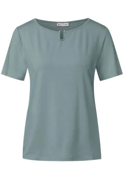 Street One Shirts*Jersey-Shirt mit Cut-Out arona blue