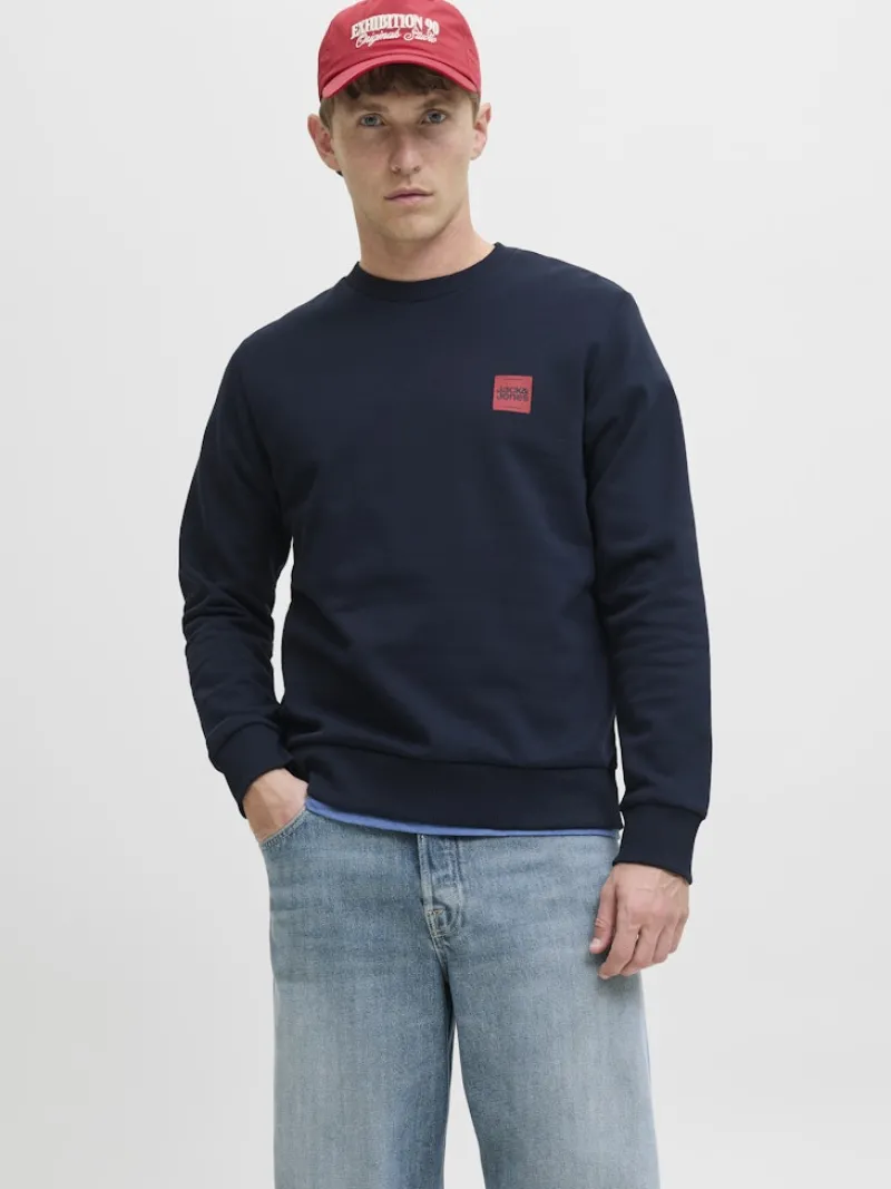 Jack & Jones Pullover & Sweatshirts*JJBRANDY SWEAT CREW NECK LN Sky Captain