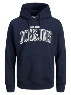 Jack & Jones Pullover & Sweatshirts*JJCEMB SWEAT HOOD Navy Blazer