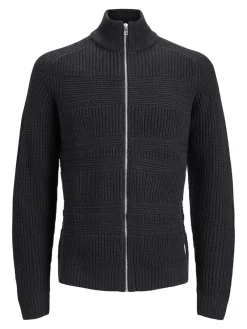 Jack & Jones Pullover & Sweatshirts*JJDAVIS KNIT FULL ZIP CARDIGAN Black