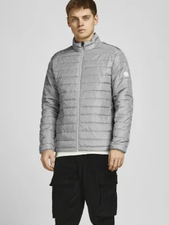 Jack & Jones Jacken*JJEACE SPRING PUFFER COLLAR SN Light Grey Melange