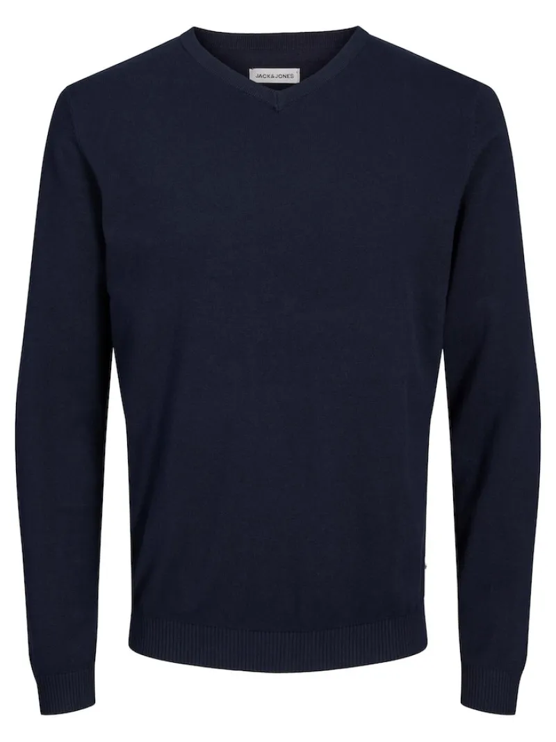 Jack & Jones Pullover & Sweatshirts*JJEBASIC KNIT V-NECK NOOS navy blazer1