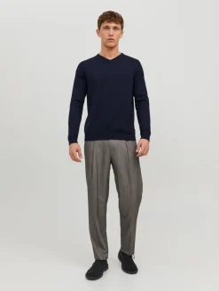 Jack & Jones Pullover & Sweatshirts*JJEBASIC KNIT V-NECK NOOS navy blazer1