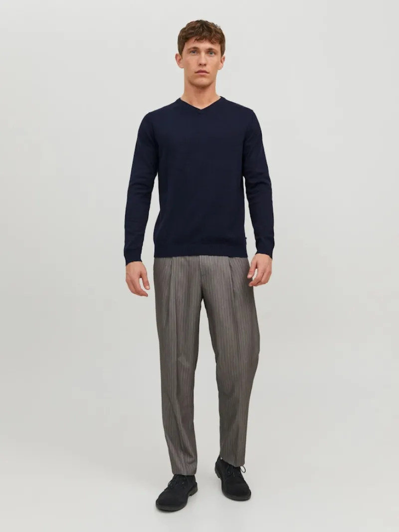 Jack & Jones Pullover & Sweatshirts*JJEBASIC KNIT V-NECK NOOS navy blazer1