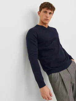 Jack & Jones Pullover & Sweatshirts*JJEBASIC KNIT V-NECK NOOS navy blazer1