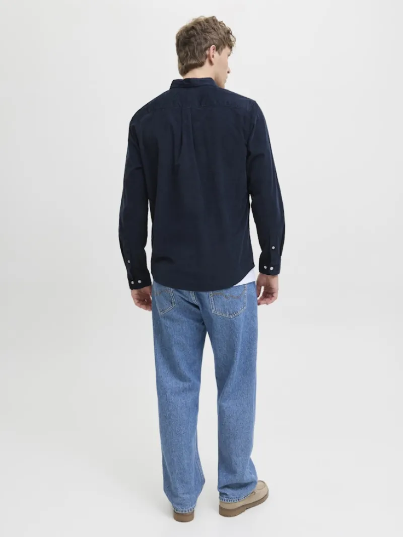Jack & Jones Hemden*JJECLASSIC CORD SHIRT L/S SN Sky Captain