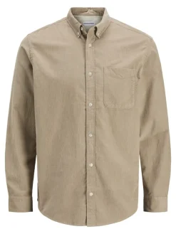 Jack & Jones Hemden*JJECLASSIC CORD SHIRT L/S SN Crockery