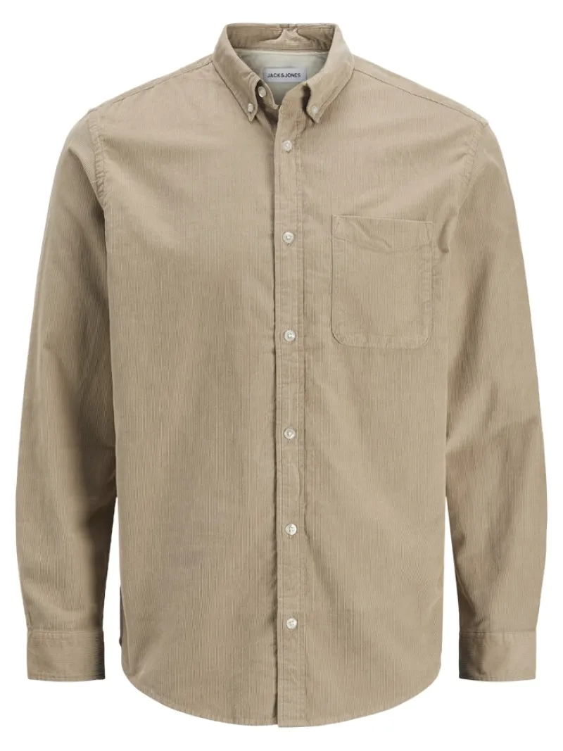 Jack & Jones Hemden*JJECLASSIC CORD SHIRT L/S SN Crockery