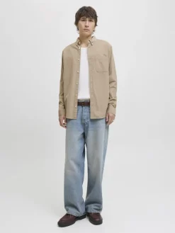 Jack & Jones Hemden*JJECLASSIC CORD SHIRT L/S SN Crockery