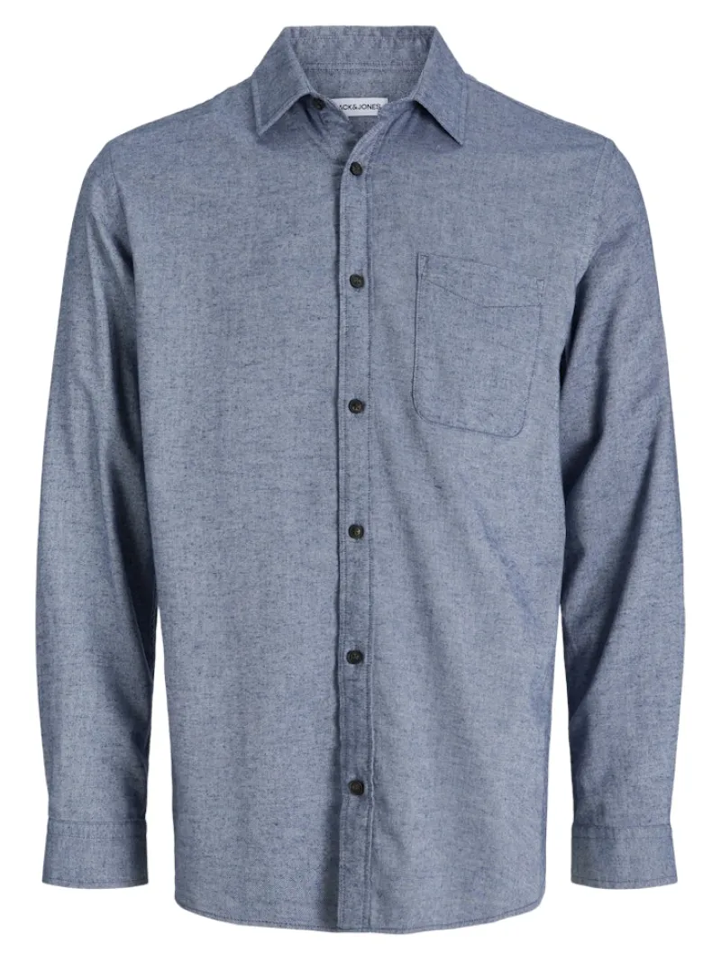 Jack & Jones Hemden*JJECLASSIC MELANGE SHIRT L/S NOOS faded denim