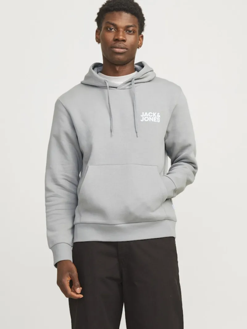 Jack & Jones Pullover & Sweatshirts*JJECORP LOGO SWEAT HOOD NOOS ultimate grey