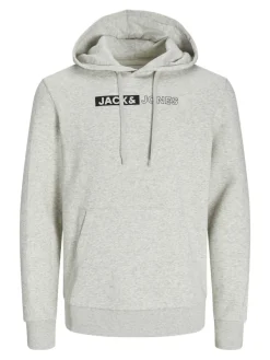 Jack & Jones Pullover & Sweatshirts*JJECORP LOGO SWEAT HOOD PLAY NOOS White Melange
