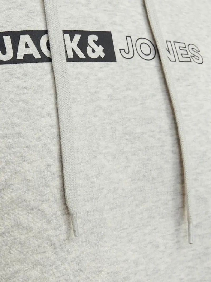 Jack & Jones Pullover & Sweatshirts*JJECORP LOGO SWEAT HOOD PLAY NOOS White Melange