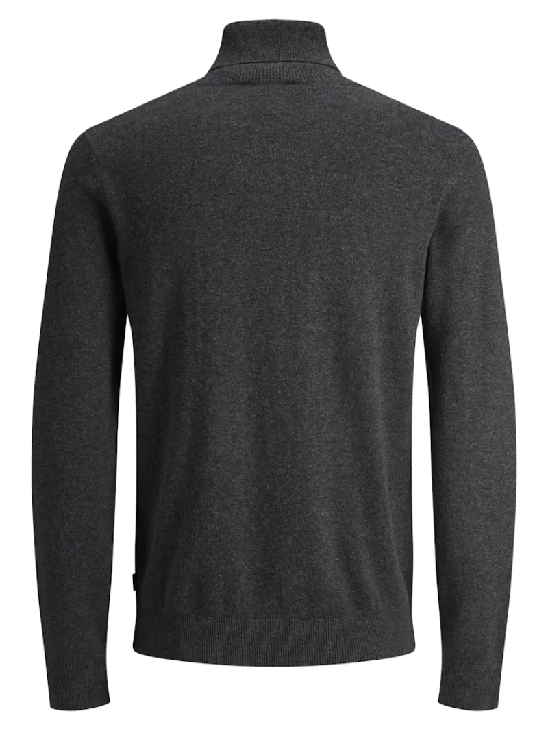 Jack & Jones Pullover & Sweatshirts*JJEEMIL KNIT ROLL NECK NOOS Dark Grey Melange