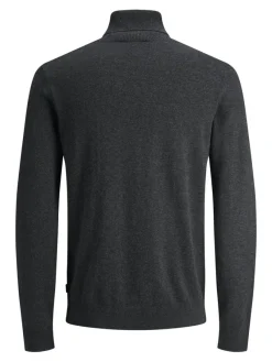 Jack & Jones Pullover & Sweatshirts*JJEEMIL KNIT ROLL NECK NOOS Dark Grey Melange