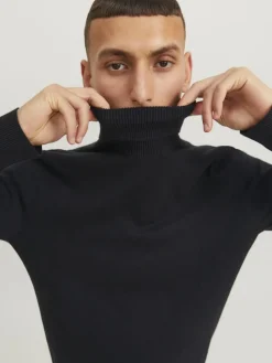 Jack & Jones Pullover & Sweatshirts*JJEEMIL KNIT ROLL NECK NOOS Black