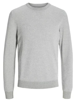 Jack & Jones Pullover & Sweatshirts*JJEGLOBE KNIT CREW NECK NOOS Light Grey Melange