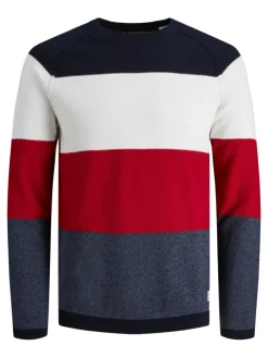 Jack & Jones Pullover & Sweatshirts*JJEGUSTAV KNIT CREW NECK NOOS true red