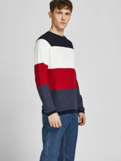 Jack & Jones Pullover & Sweatshirts*JJEGUSTAV KNIT CREW NECK NOOS true red