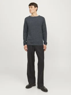 Jack & Jones Pullover & Sweatshirts|Big Boys*JJEHILL KNIT CREW NECK NOOS Dark Grey Melange