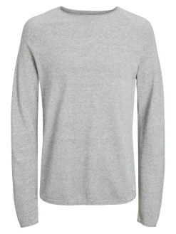 Jack & Jones Pullover & Sweatshirts|Big Boys*JJEHILL KNIT CREW NECK NOOS hellgrau1