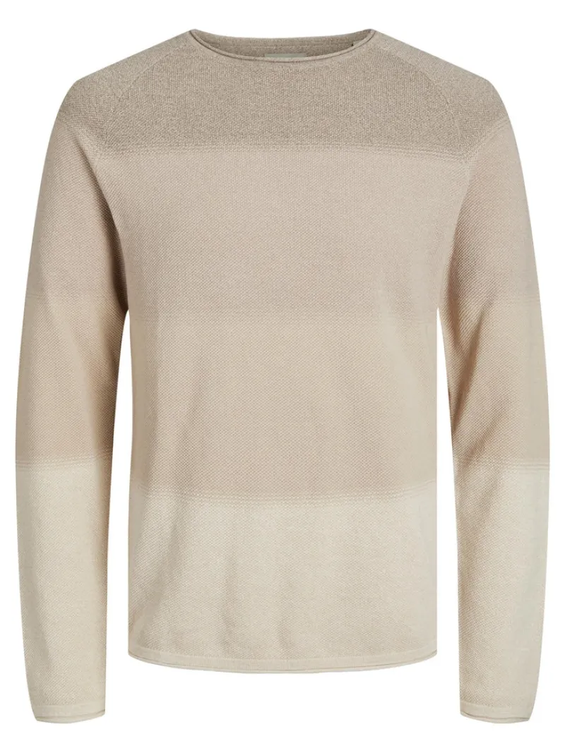 Jack & Jones Pullover & Sweatshirts|Big Boys*JJEHILL KNIT CREW NECK NOOS oatmeal