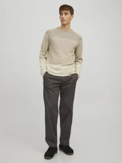 Jack & Jones Pullover & Sweatshirts|Big Boys*JJEHILL KNIT CREW NECK NOOS oatmeal
