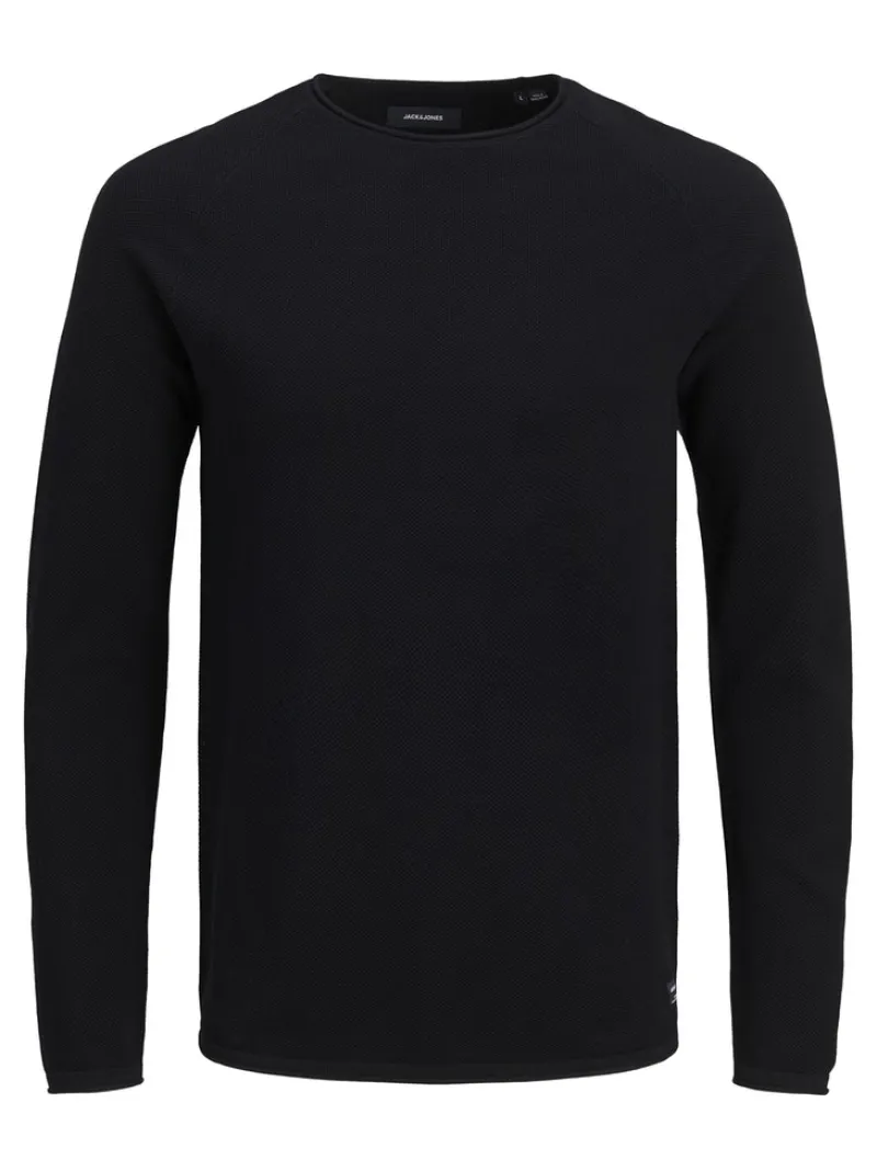 Jack & Jones Pullover & Sweatshirts|Big Boys*JJEHILL KNIT CREW NECK NOOS Black