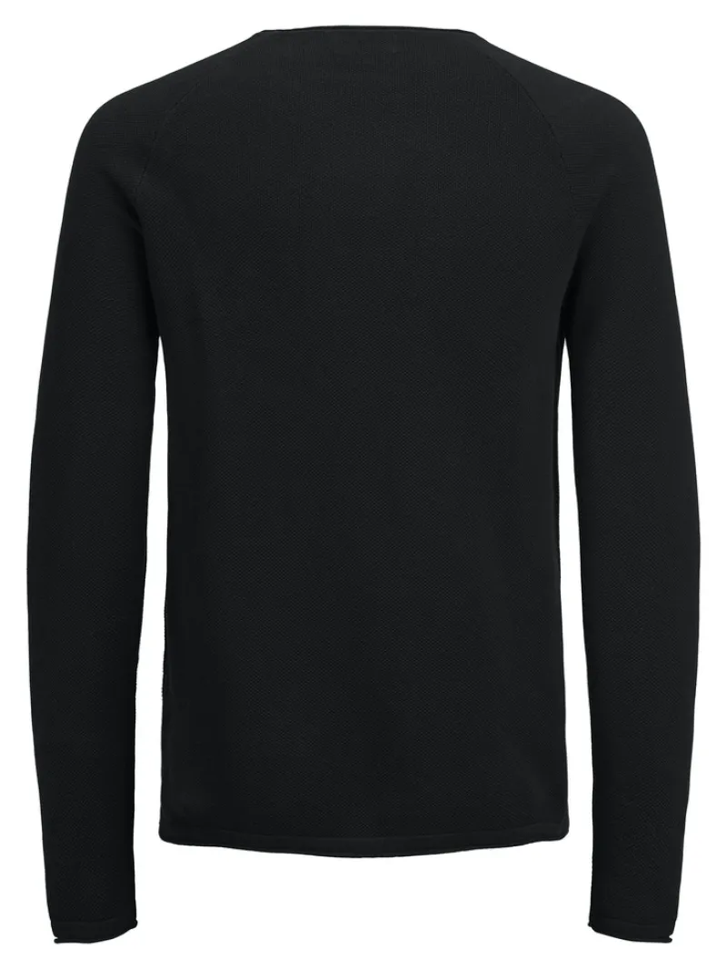 Jack & Jones Pullover & Sweatshirts|Big Boys*JJEHILL KNIT CREW NECK NOOS Black