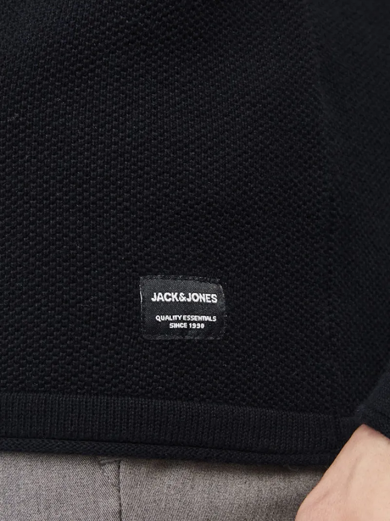 Jack & Jones Pullover & Sweatshirts|Big Boys*JJEHILL KNIT CREW NECK NOOS Black