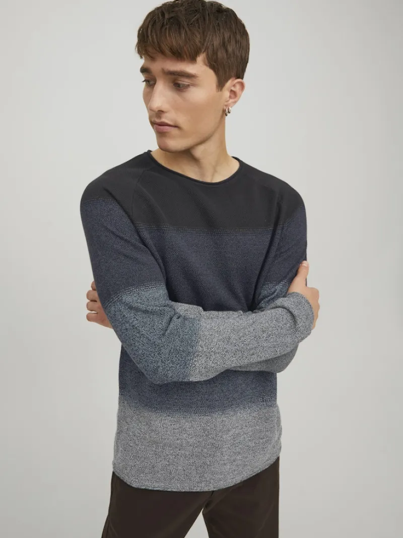 Jack & Jones Pullover & Sweatshirts|Big Boys*JJEHILL KNIT CREW NECK NOOS navy blazer1