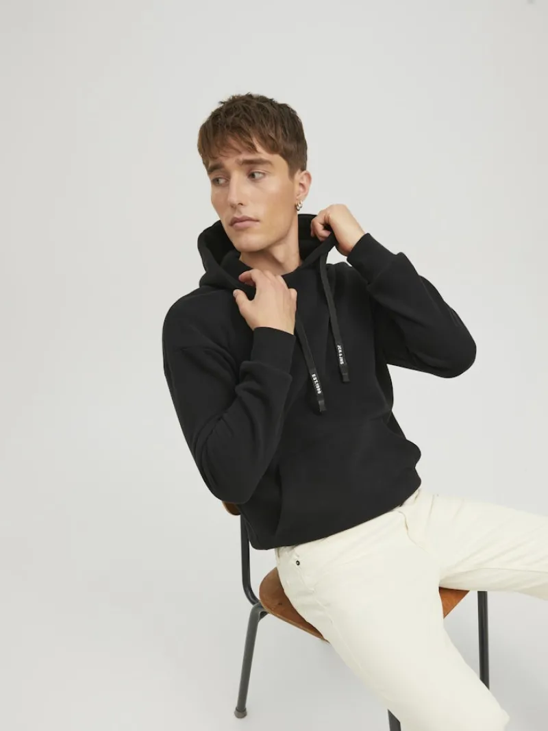 Jack & Jones Pullover & Sweatshirts*JJEKING SWEAT HOOD SN Black