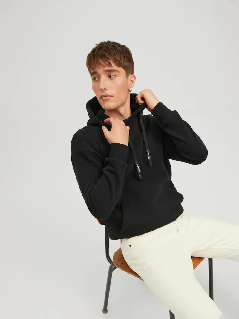 Jack & Jones Pullover & Sweatshirts*JJEKING SWEAT HOOD SN Black