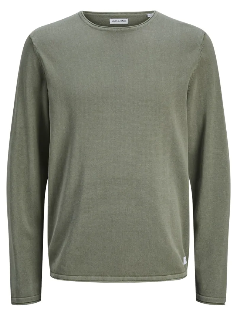 Jack & Jones Pullover & Sweatshirts*JJELEO KNIT CREW NECK NOOS agave green