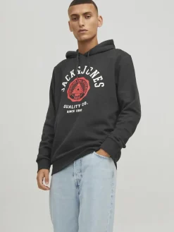 Jack & Jones Pullover & Sweatshirts*JJELOGO SWEAT HOOD 2 COL 22/23 NOOS Black