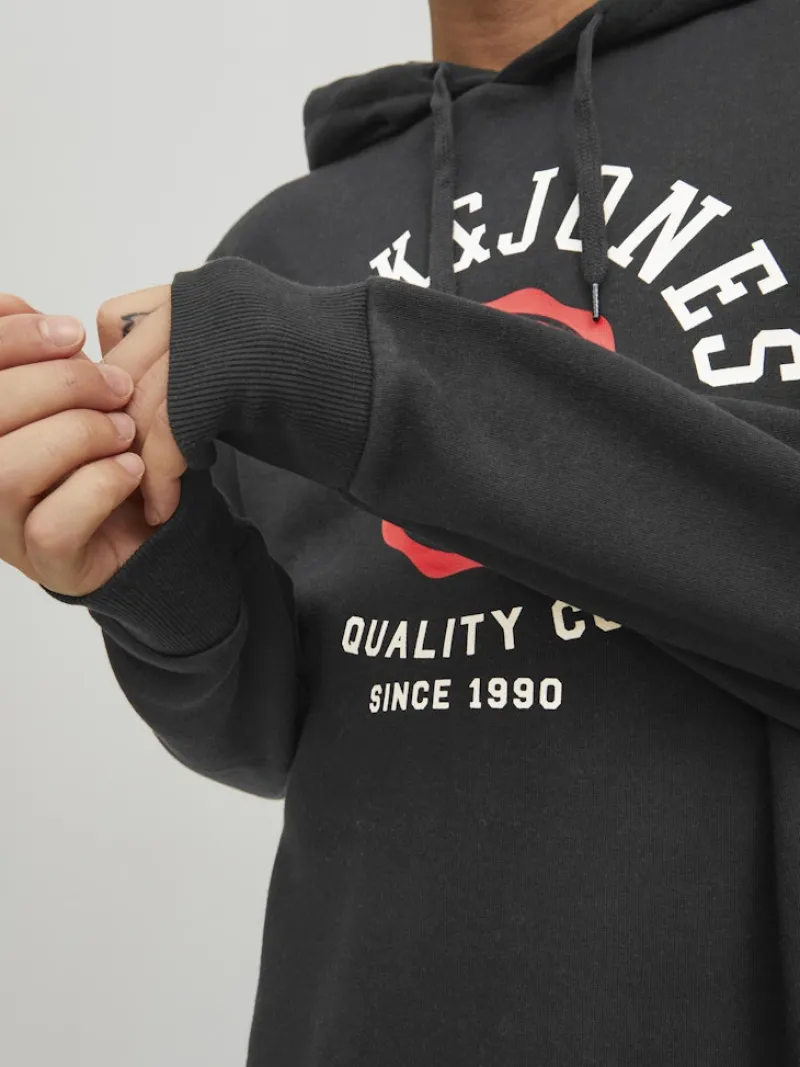 Jack & Jones Pullover & Sweatshirts*JJELOGO SWEAT HOOD 2 COL 22/23 NOOS Black
