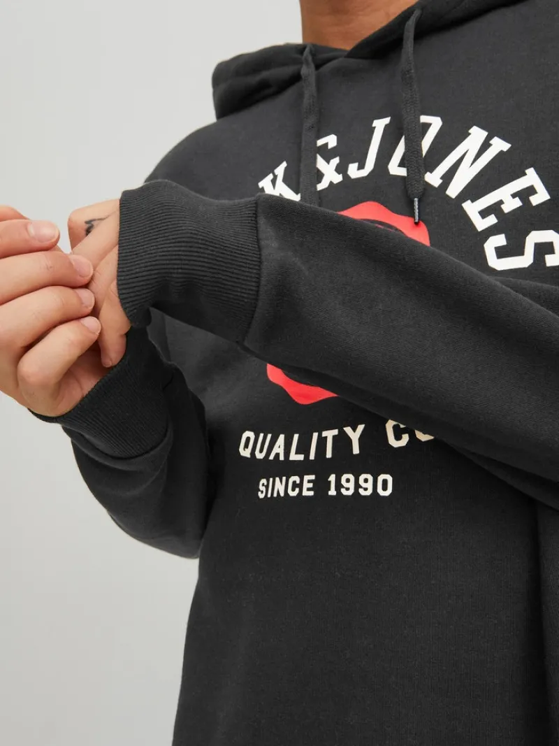 Jack & Jones Pullover & Sweatshirts*JJELOGO SWEAT HOOD 2 COL 22/23 NOOS Black