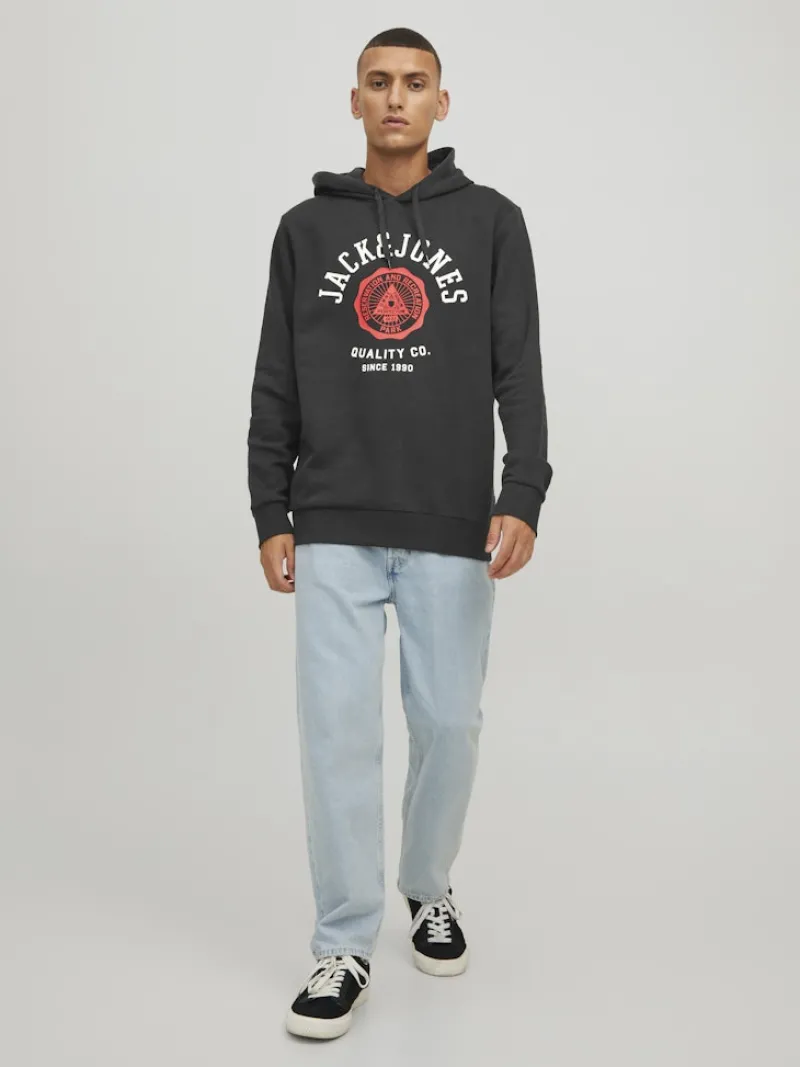 Jack & Jones Pullover & Sweatshirts*JJELOGO SWEAT HOOD 2 COL 22/23 NOOS Black