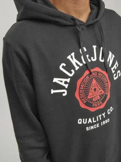 Jack & Jones Pullover & Sweatshirts*JJELOGO SWEAT HOOD 2 COL 22/23 NOOS Black