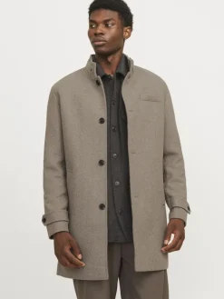 Jack & Jones Jacken*JJEMELTON WOOL BLEND COAT SN greige