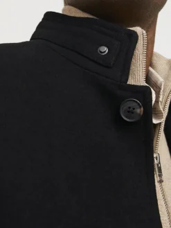 Jack & Jones Jacken*JJEMELTON WOOL BLEND COAT SN Black