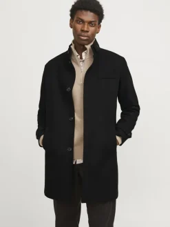 Jack & Jones Jacken*JJEMELTON WOOL BLEND COAT SN Black