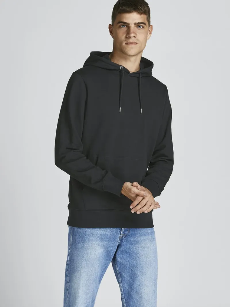 Jack & Jones Pullover & Sweatshirts*JJEORGANIC BASIC SWEAT HOOD NOOS Black