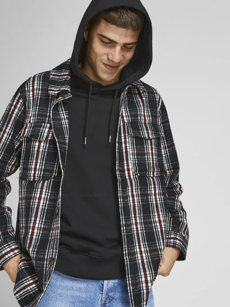 Jack & Jones Pullover & Sweatshirts*JJEORGANIC BASIC SWEAT HOOD NOOS Black