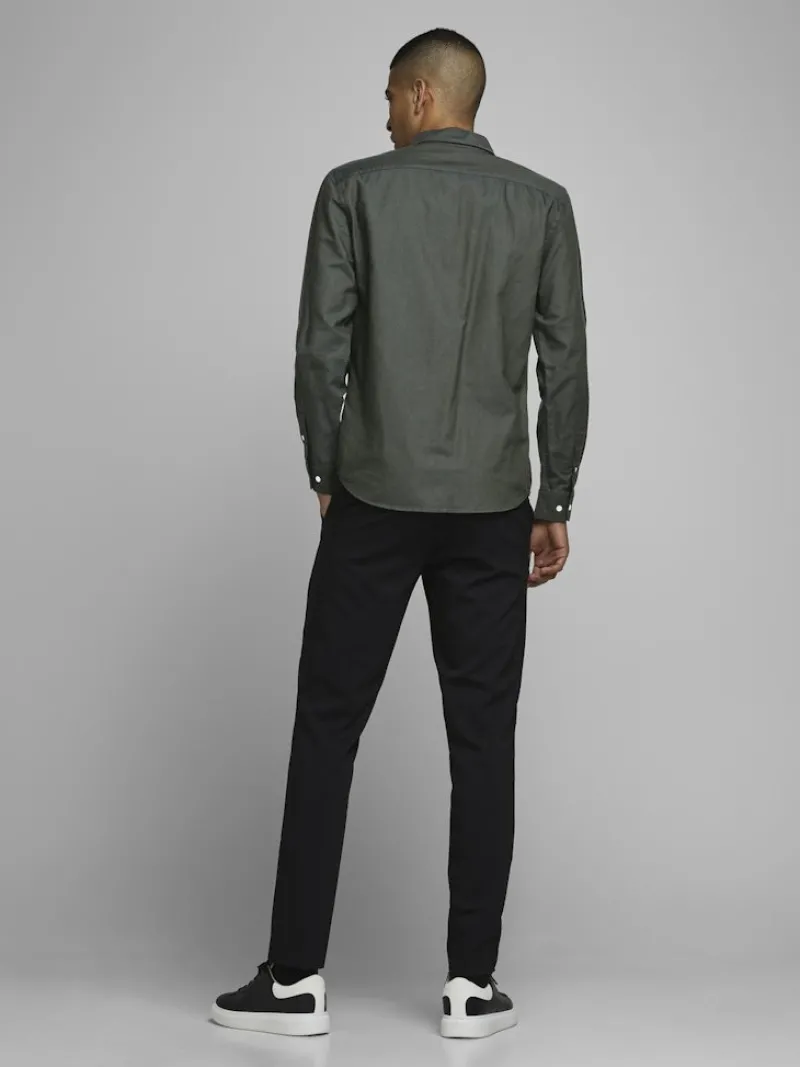 Jack & Jones Hemden*JJEOXFORD BASIC SHIRT L/S NOOS dunkelgrün