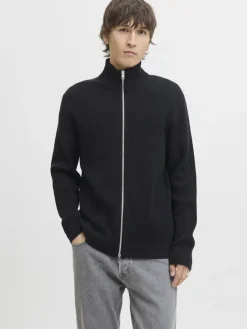 Jack & Jones Pullover & Sweatshirts*JJEPERFECT KNIT ZIP CARDIGAN SN Black