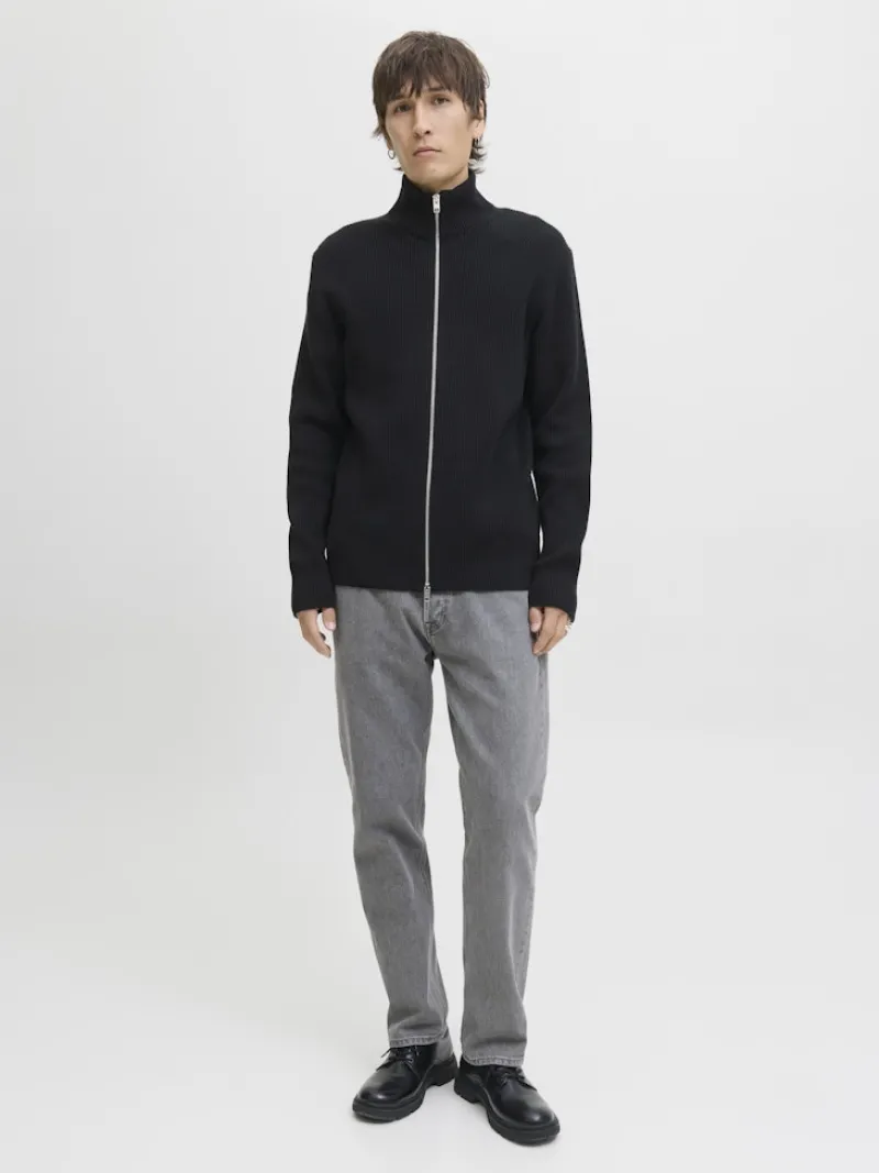 Jack & Jones Pullover & Sweatshirts*JJEPERFECT KNIT ZIP CARDIGAN SN Black