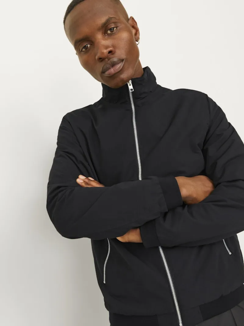 Jack & Jones Jacken*JJERUSH HARRINGTON BOMBER NOOS Black
